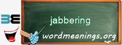 WordMeaning blackboard for jabbering